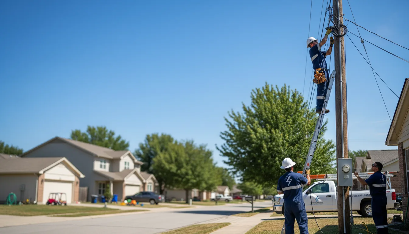Residential electrician providing installation services in Dakota, IL